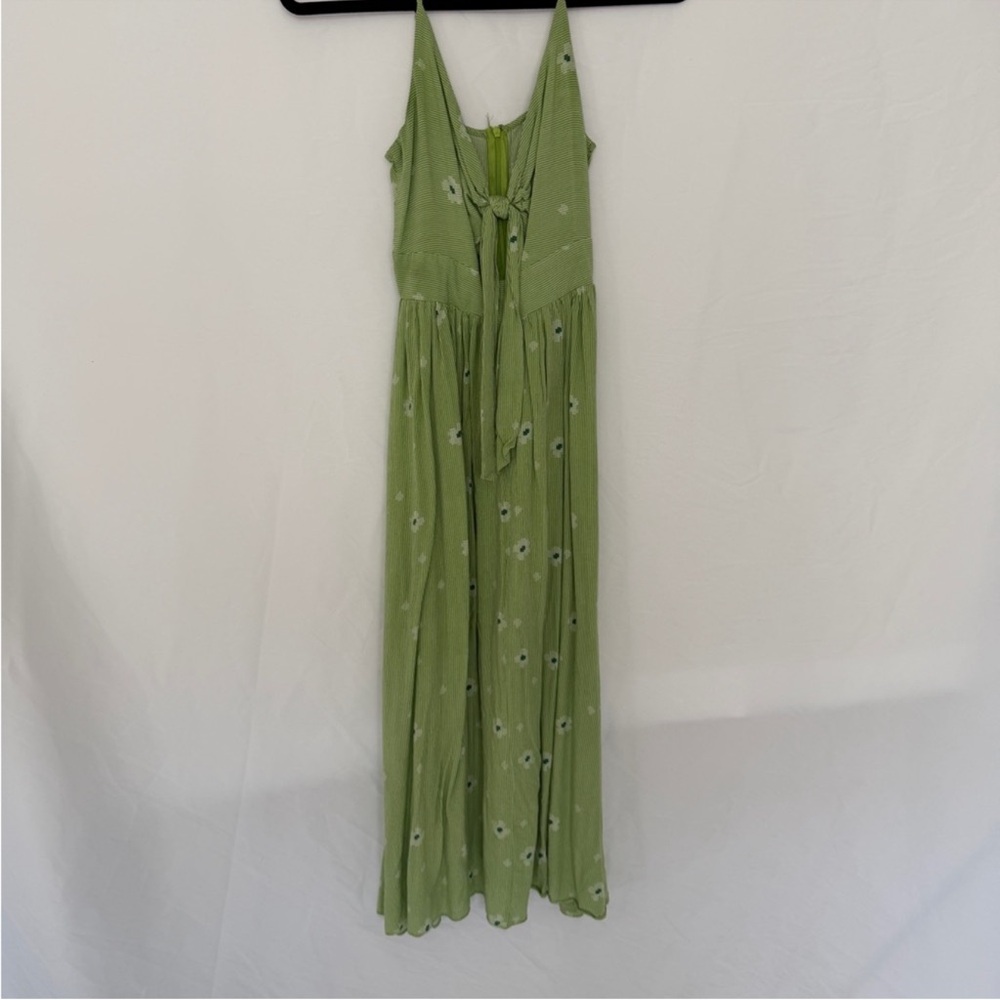 Green Floral Maxi Dress